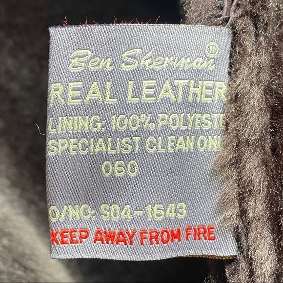 BEN SHERMAN VTG 100% GENUINE SUEDE PENNY LANE FAUX FUR CHOCOLATE BROWN COAT, 10 - Picture 9 of 13